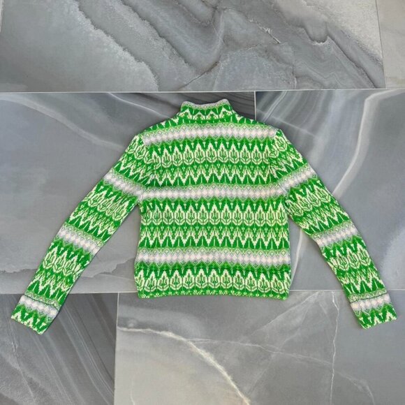 NWT Urban Outfitters Green And White Sweater $89 - Picture 5 of 6